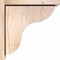 Ekena Millwork Carmel Smooth Corbel w/Backplate, Douglas Fir, 7 1/2"W x 14"D x 14"H COR08X14X14CAR01SDF - alternate 3